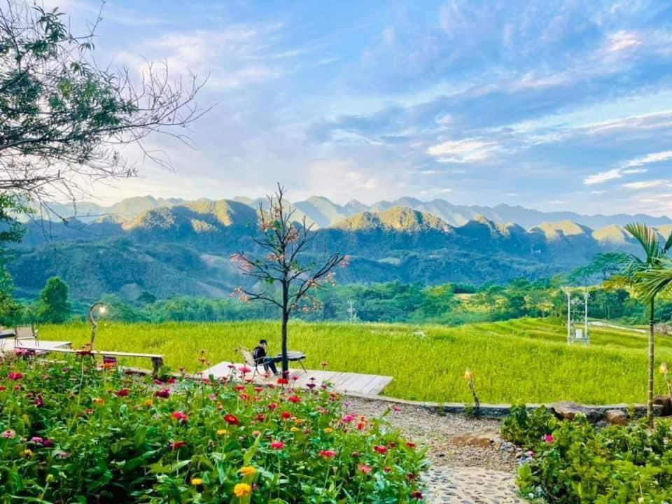 Pu Luong May Home & Cafe Lang Bang Exterior photo